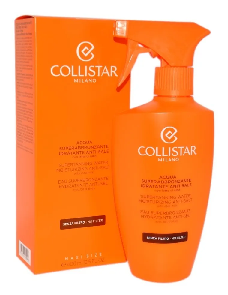 Collistar, Supertanning Water Moisturizing Anti-Salt With Aloe Milk, spray do opalania, 400 ml