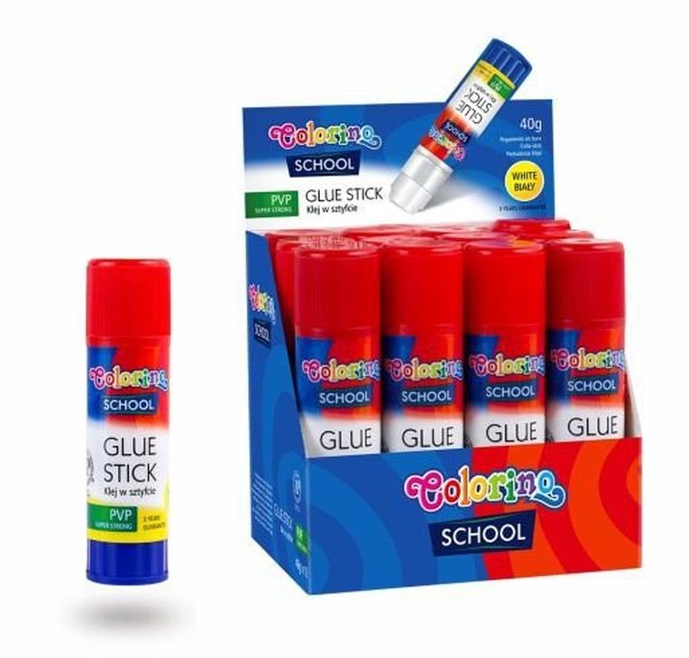 Colorino, Kids, klej w sztyfcie, PVP, 40g, 1 szt.