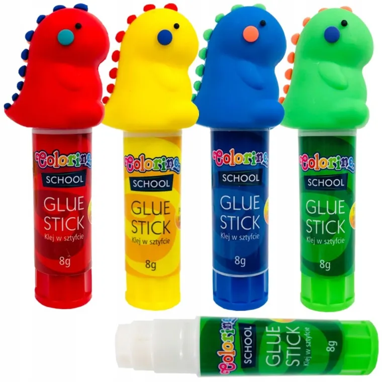 Colorino, klej w sztyfcie, dino, 8g, 1 szt.