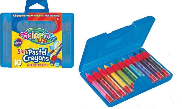 Colorino, kredki pastelowe, 10 kolorów