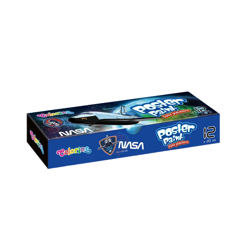 Colorino, NASA, farby plakatowe, 12 kolorów, 20 ml
