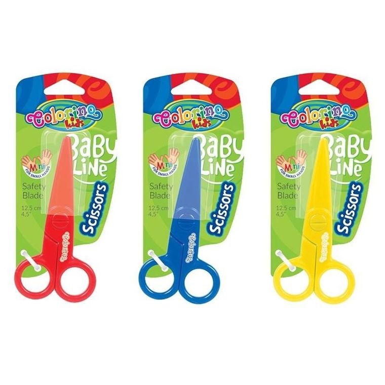 Colorino, nożyczki plastikowe, 12,5 cm