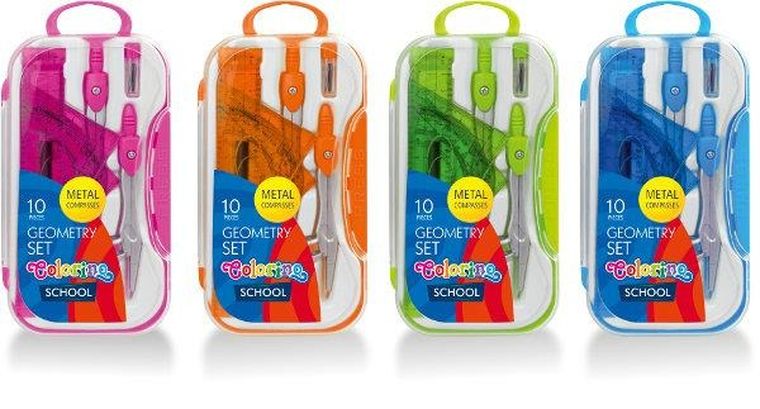 Colorino, zestaw geometryczny, 10 elementowy