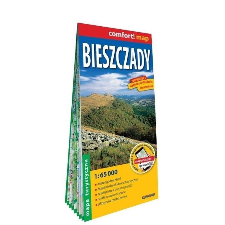 Comfort! map. Bieszczady 1:65 000 laminowana