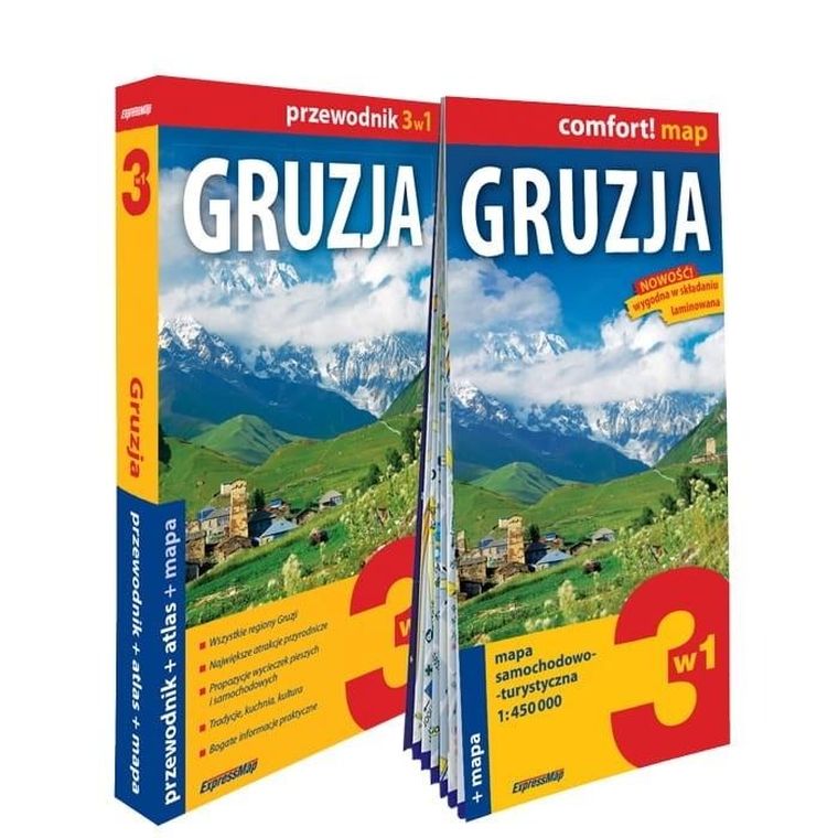 Comfort! map Gruzja 3w1. Przewodnik + atlas + mapa