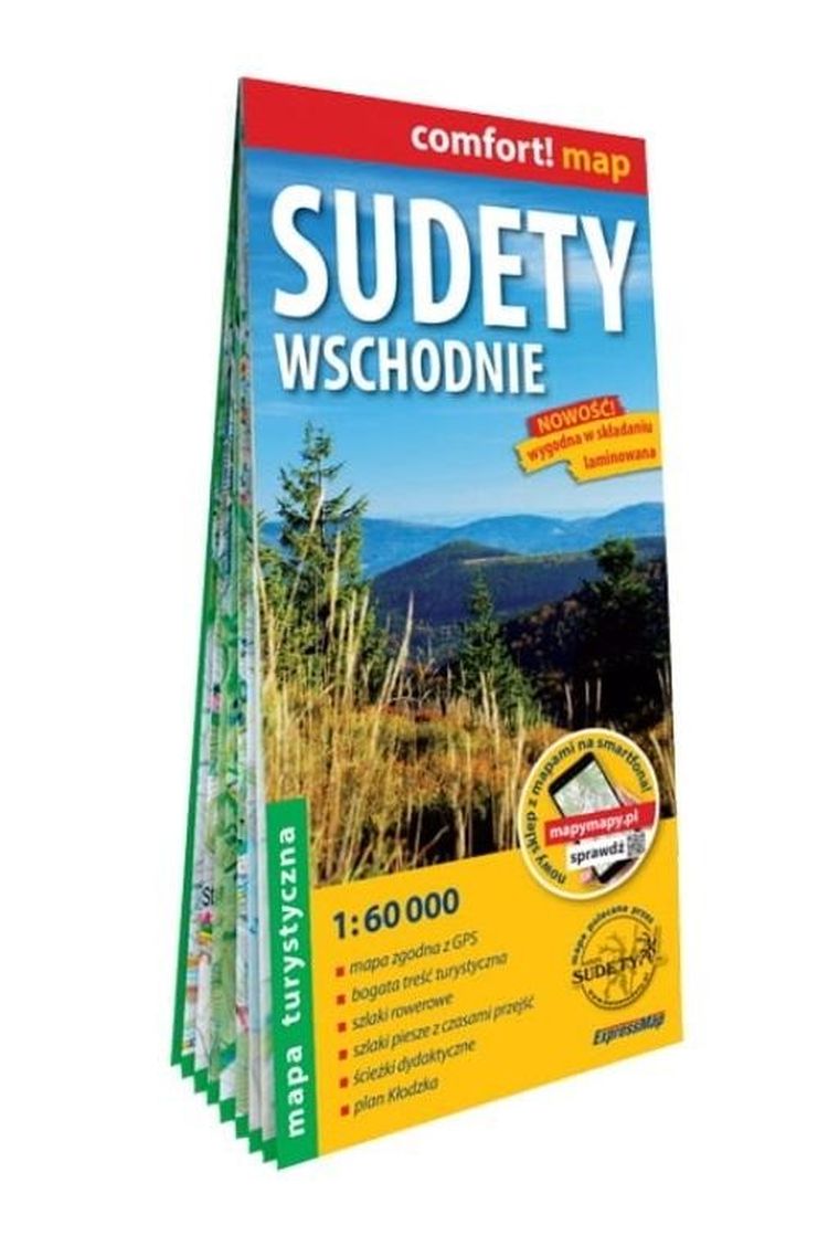 Comfort! map. Sudety Wschodnie 1:60 000 laminowana