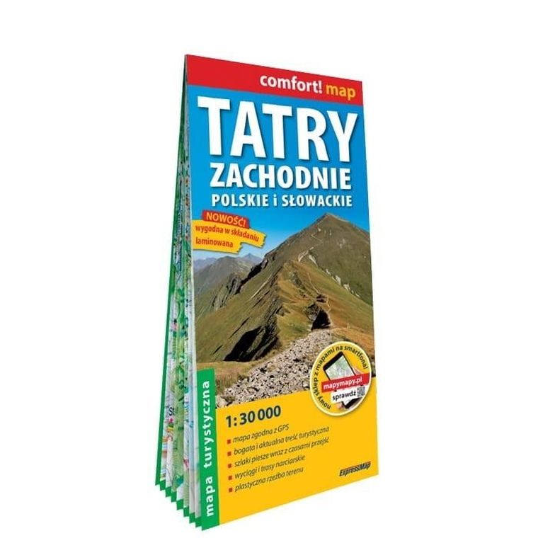 Comfort! map. Tatry Zachodnie. Polskie i słowackie