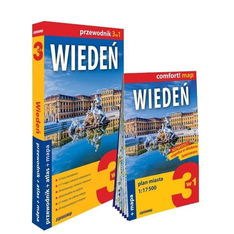 Comfort! map Wiedeń 3w1. Przewodnik+atlas+mapa