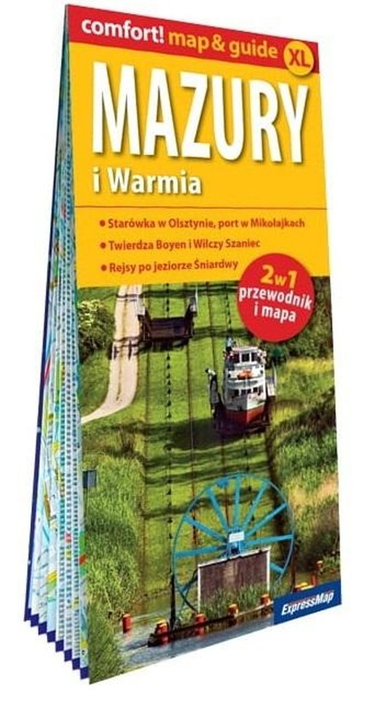 Comfort! map&guide. Mazury i Warmia 2w1