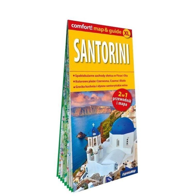 Comfort! map&guide XL. Santorini