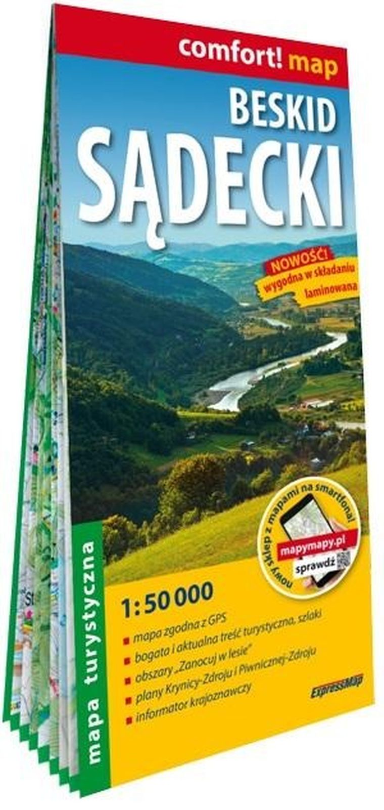 Comfort!map. Beskid Sądecki 1:50 000