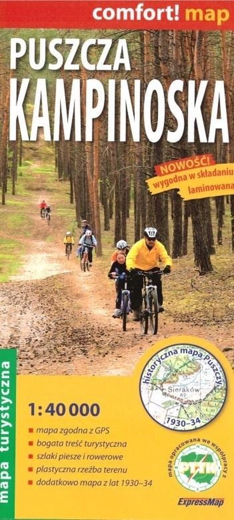 Comfort!map Puszcza Kampinoska 1:40 000. 2025