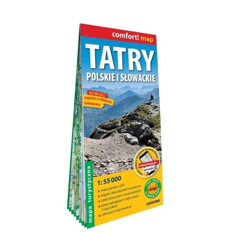 Comfort!map. Tatry polskie i słowackie 1:55 000