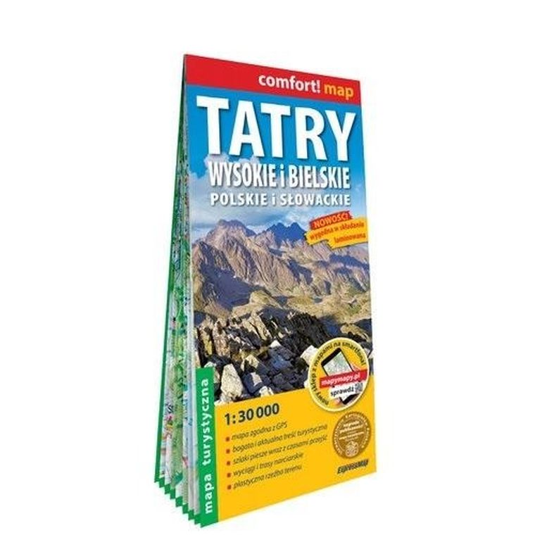 Comfort!map. Tatry Wysokie i Bielskie. 1:30 000