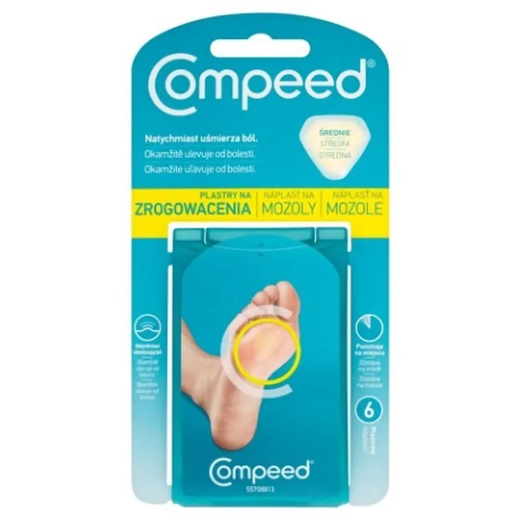 Compeed, plastry na zrogowacenia, 6 szt.