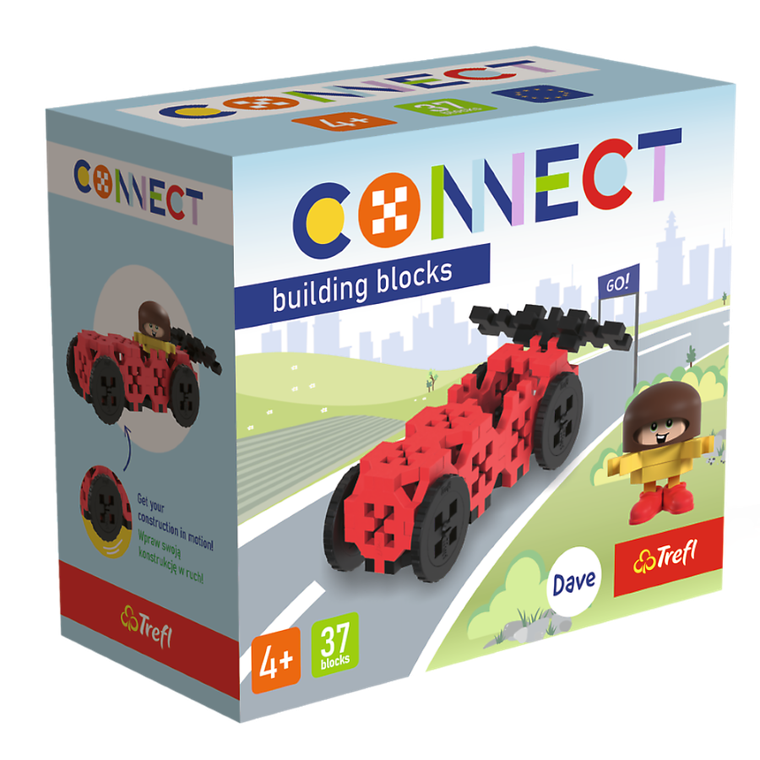 Connect, Mini Set, Mini Racing Car, klocki konstrukcyjne, 37 elementów, 62045