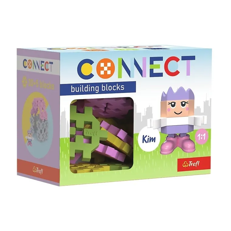 Connect, Pocket Girl, Kim, klocki konstrukcyjne z figurką, 35 elementów, 62003