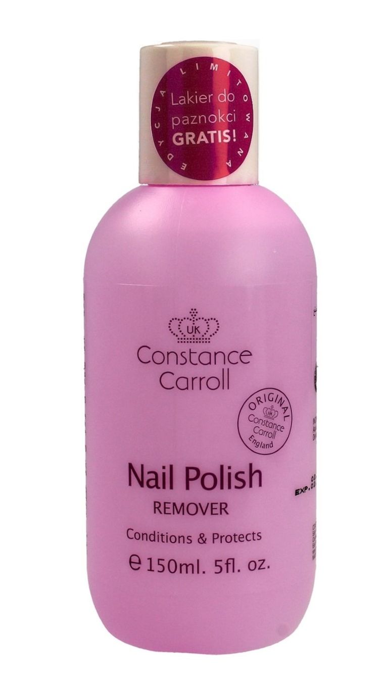 Constance Carroll, acetonowy zmywacz do paznokci z odżywką, 150 ml