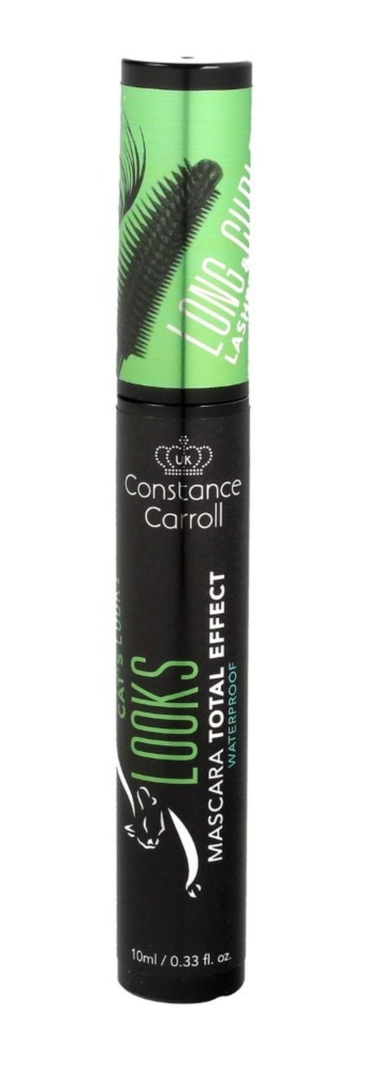 Constance Carroll, maskara do rzęs, Total Effect Cat's Looks Black, 10 ml