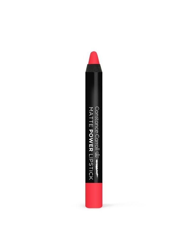 Constance Carroll, Matte Power Lipstick, pomadka matowa w kredce nr 04 Bright Red