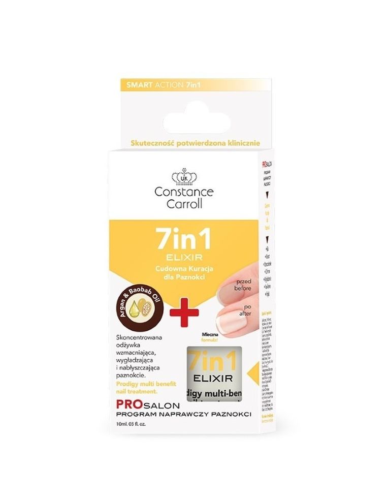 Constance Carroll, Nail Care, odżywka do paznokci, 7in1 Elixir, 10 ml