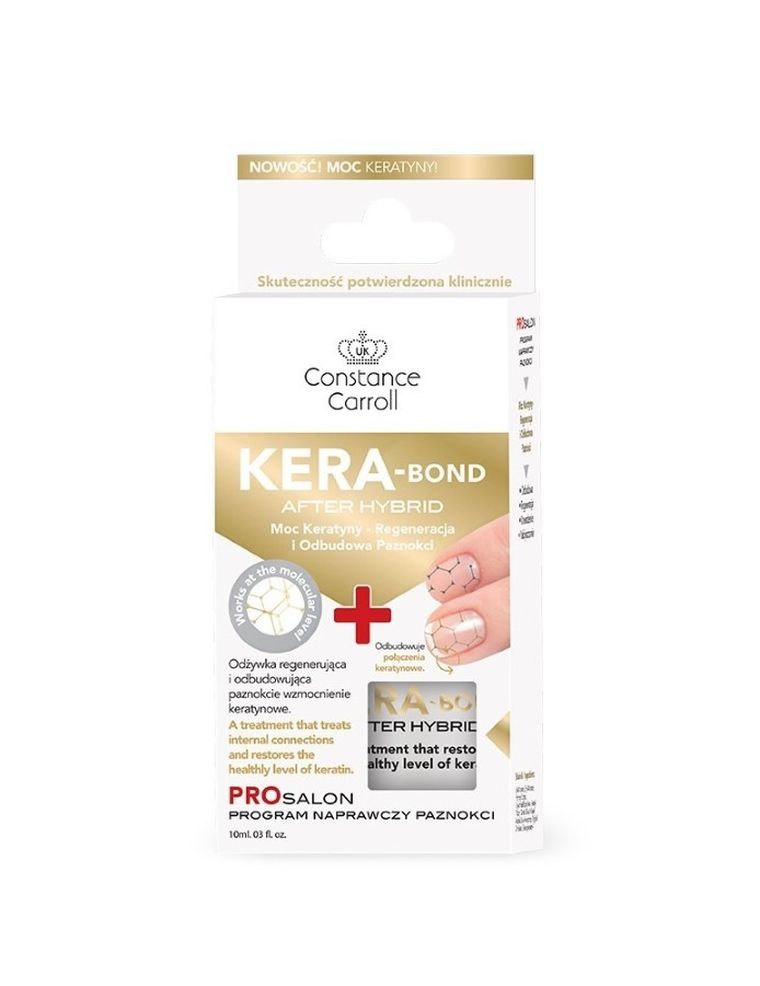Constance Carroll, Nail Care, odżywka do paznokci, Kera-Bond After Hybrid, 10 ml
