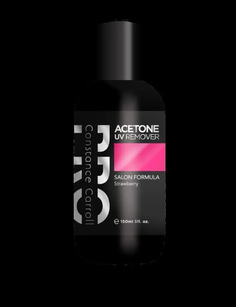 Constance Carroll Pro, zmywacz acetonowy, Acetone UV Remover Strawberry, 1000 ml