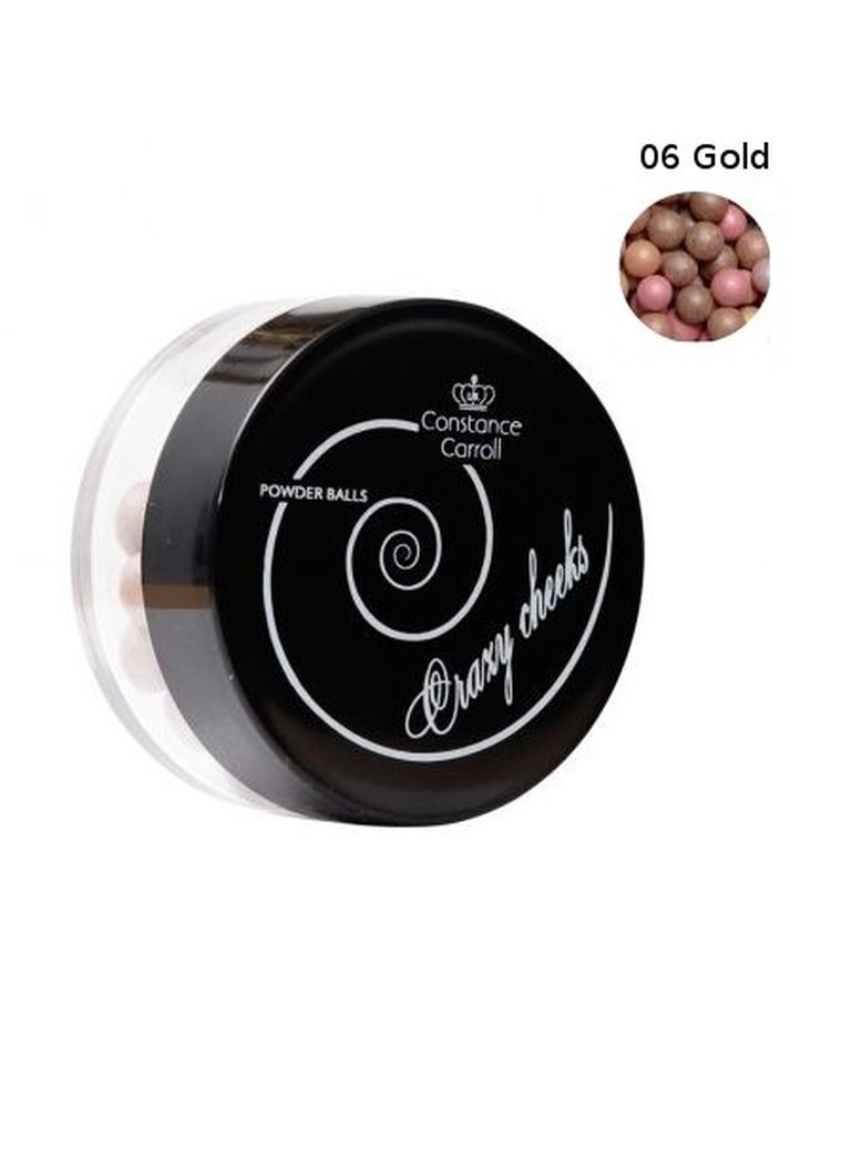 Constance Carroll, puder w kulkach, Crazy Cheeks, nr 06 gold, 13g