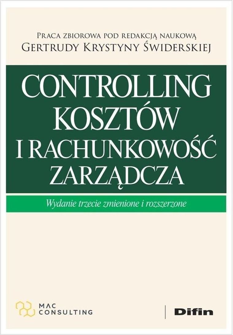 Controlling kosztów i rachunkowość zarządcza