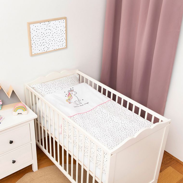 Cool Club, 2-częściowy komplet pościeli dziewczęcej, biały, Dreams About Magic, 100-135 cm