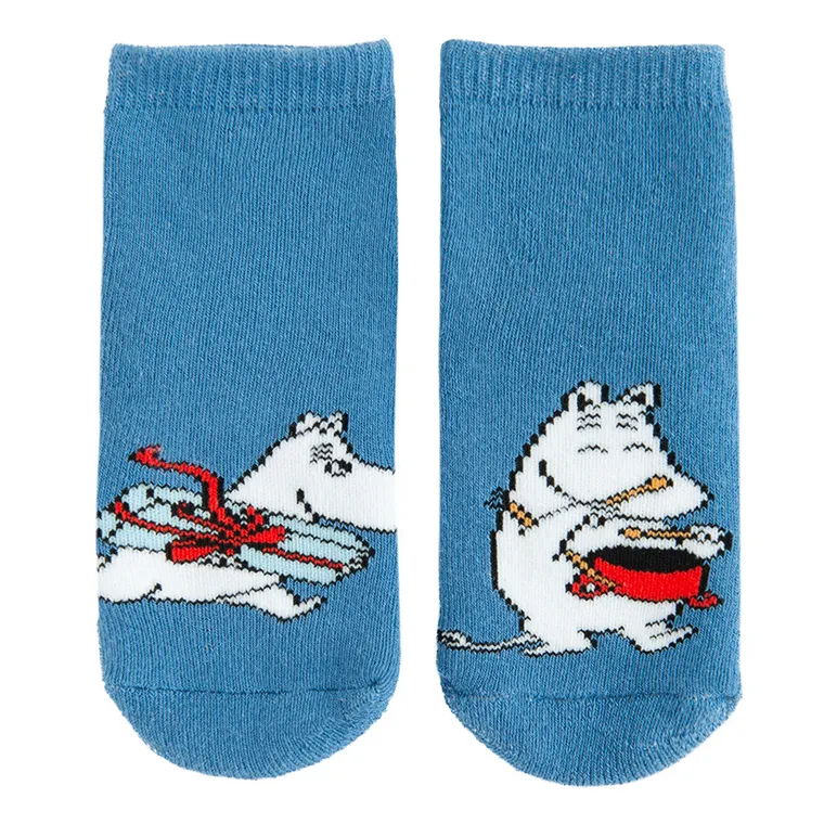 Cool Club, Antypoślizgowe skarpetki chłopięce, niebieskie, Muminki