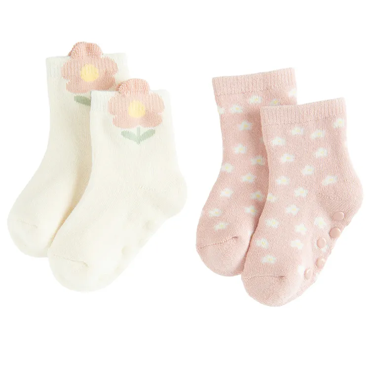 Cool Club, Antypoślizgowe skarpetki dziewczęce, mix, zestaw, 2 szt.
