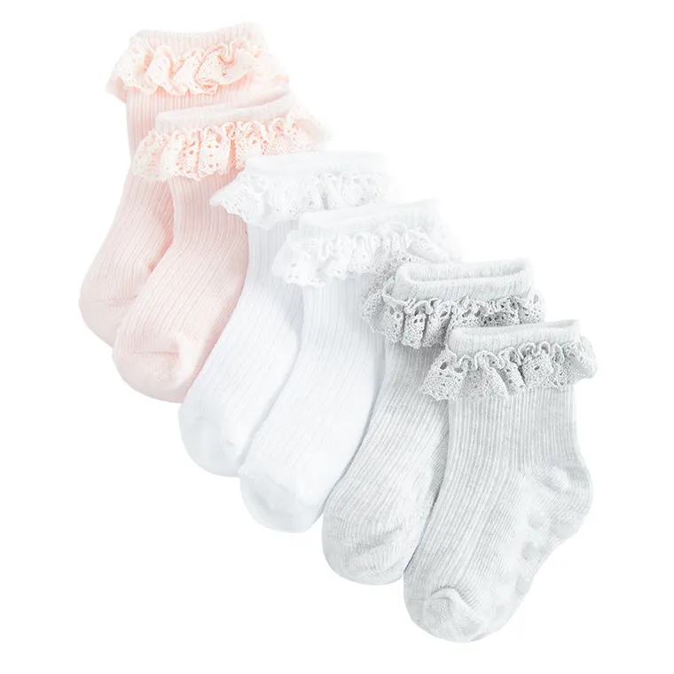 Cool Club, Antypoślizgowe skarpetki dziewczęce, mix, zestaw, 3 szt.