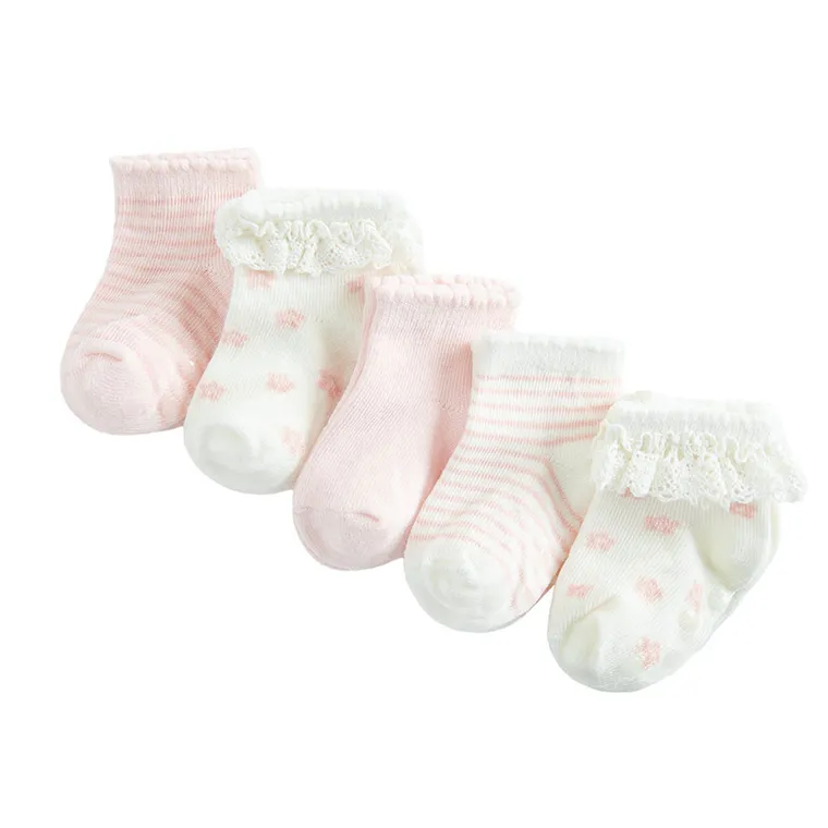 Cool Club, Antypoślizgowe skarpetki dziewczęce, mix, zestaw, 5 szt.