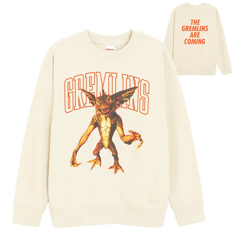 Cool Club, Bluza chłopięca, beżowa, Gremlins