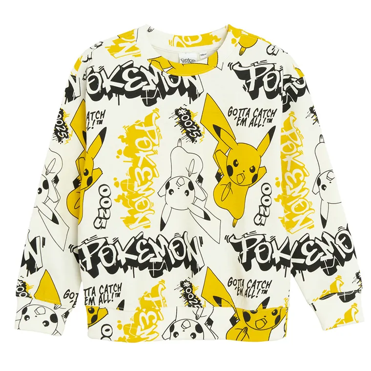 Cool Club, Bluza chłopięca, biała, Pokemon