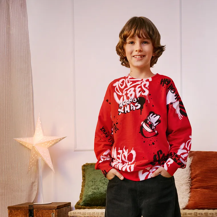 Cool Club, Bluza chłopięca, cienka, czerwona