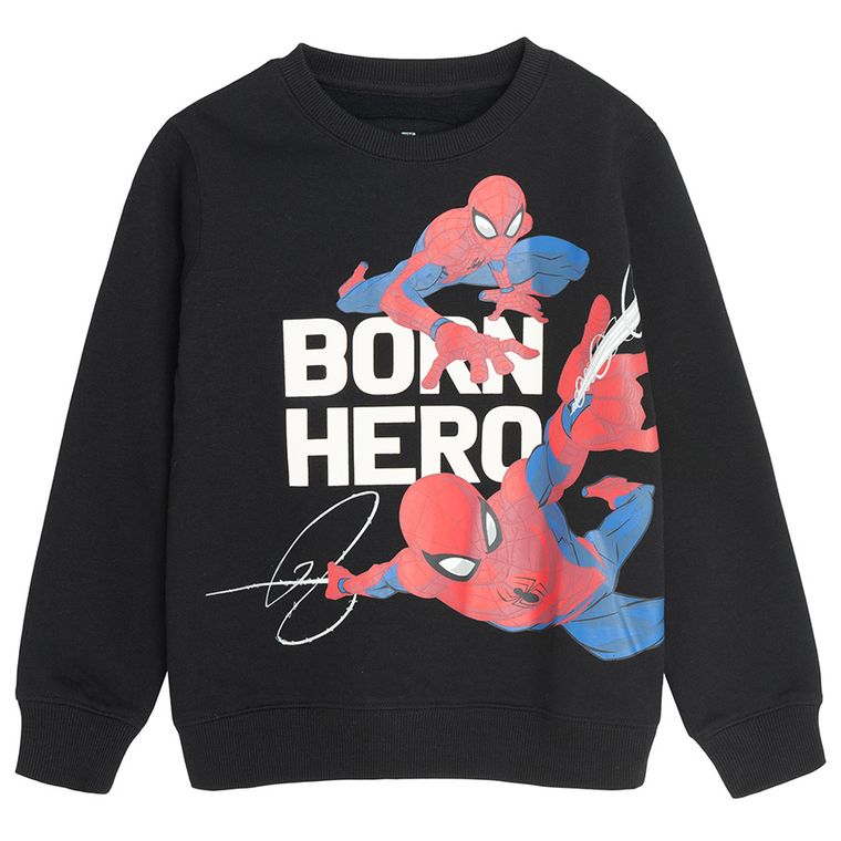 Cool Club, Bluza chłopięca, czarna, Spider-Man
