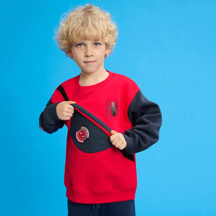 Cool Club, Bluza chłopięca, czerwona, Spider-Man