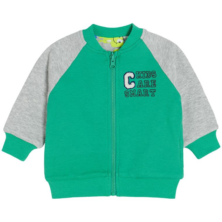 Cool Club, Bluza chłopięca, rozpinana, dwustronna, zielona
