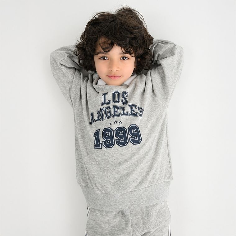 Cool Club, Bluza chłopięca, szara melanż