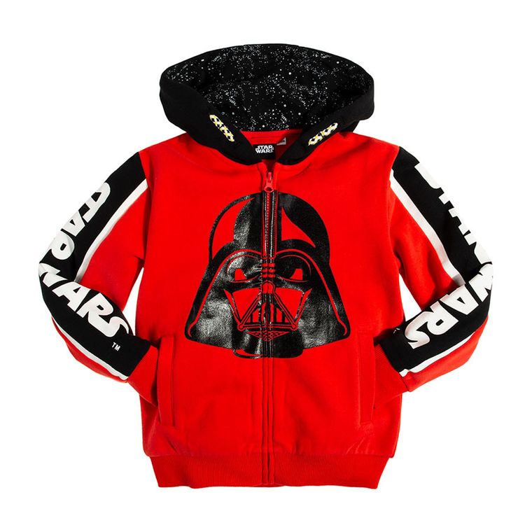 Cool Club, Bluza chłopięca z kapturem, czerwona, Star Wars