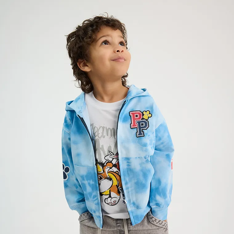 Cool Club, Bluza chłopięca z kapturem, rozpinana, niebieska, Psi Patrol