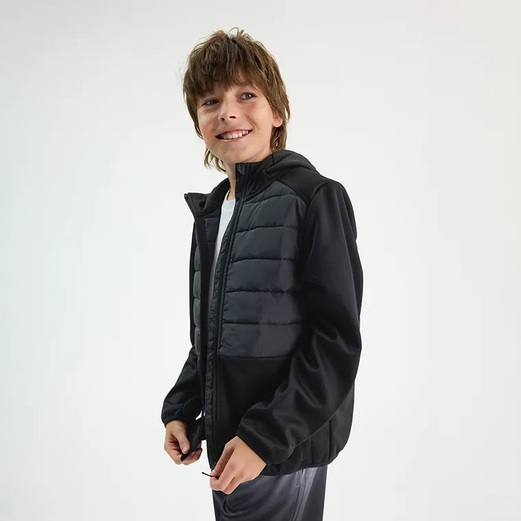 Cool Club, Bluza chłopięca z kapturem, rozpinana, ocieplana, czarna