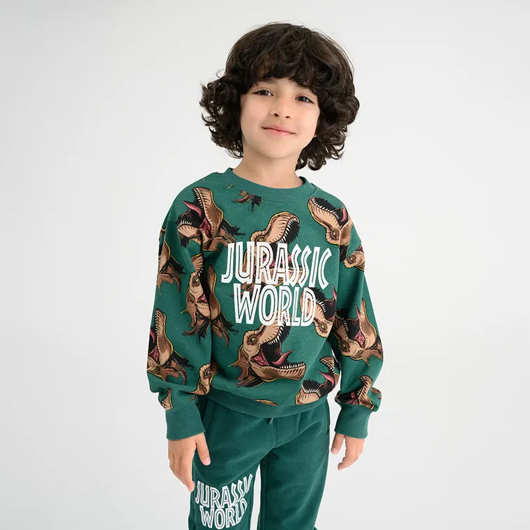 Cool Club, Bluza chłopięca, zielona, Jurassic World