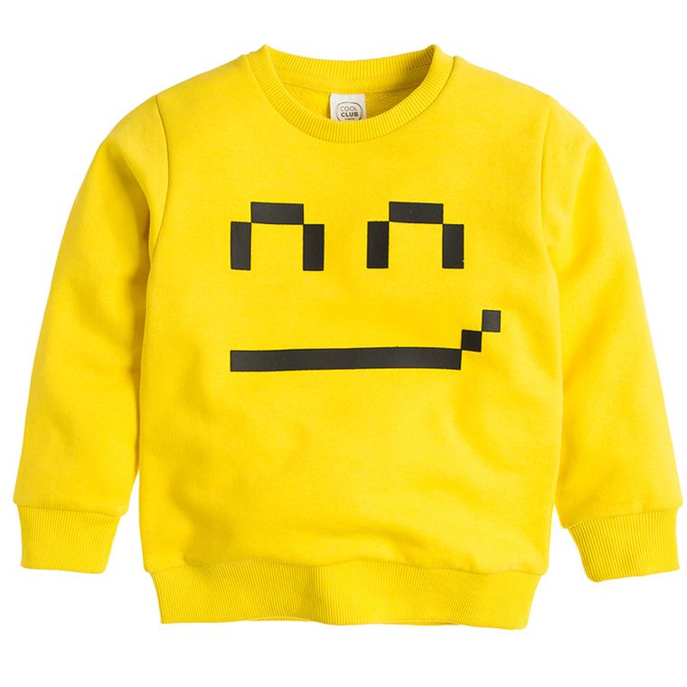 Cool Club, Bluza chłopięca, żółta, buźka
