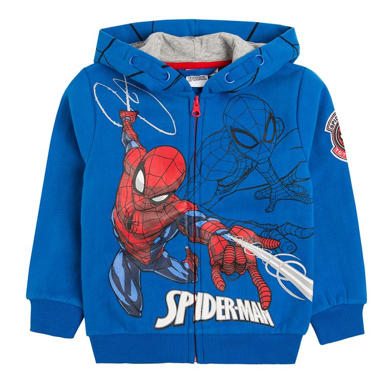Cool Club, Bluza dresowa chłopięca z kapturem, Spider-Man, niebieska