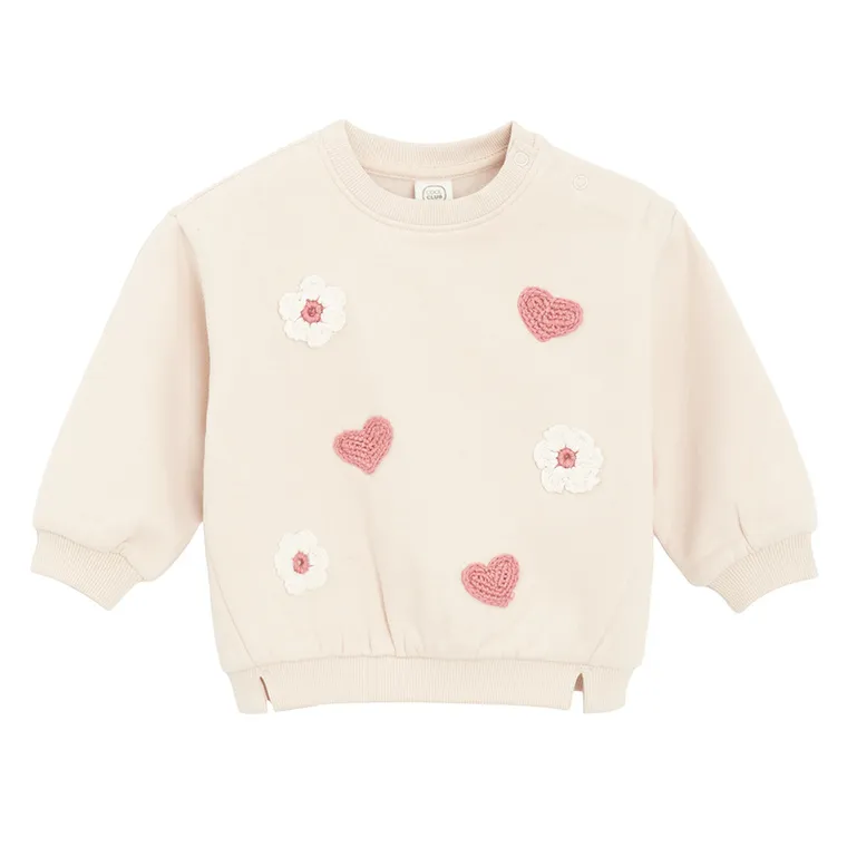 Cool Club, Bluza dziewczęca, beżowa