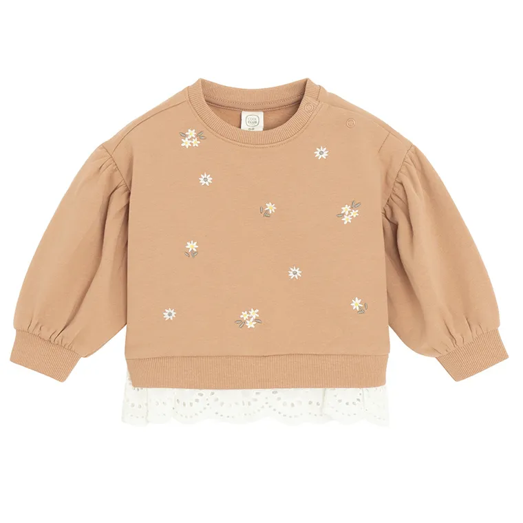 Cool Club, Bluza dziewczęca, brązowa