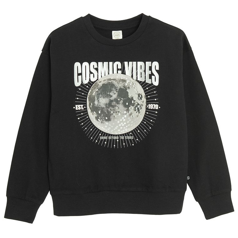 Cool Club, Bluza dziewczęca, cienka, czarna